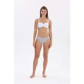 Yıldız 3574 Gri Kadın Ribana Kalpli Bikini Külot