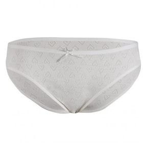 Yıldız 3577 Ekru 12 Adet Kadın Kalpli Ribana Bikini Slip Külot