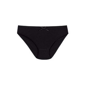 Yıldız 3578 Siyah 12 Adet Kadın Ribana Kalpli Bikini Külot