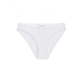 Yıldız 3790 Beyaz 12 Adet Kadın Likralı Dantelli Bikini Külot
