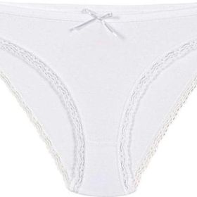 Yıldız 3790 Beyaz 12 Adet Kadın Likralı Dantelli Bikini Külot