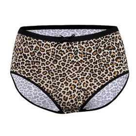 Yıldız 3816 12 Adet Kadın Likralı Leopar Desenli Yüksek Bel Külot