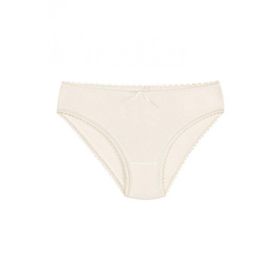 Yıldız 3882 Ekru 12 Adet Kadın Bambu Dantelli Bikini Külot