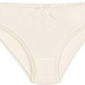 Yıldız 3882 Ekru 12 Adet Kadın Bambu Dantelli Bikini Külot
