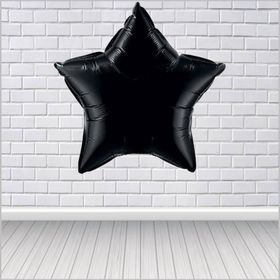 Yıldız 45 cm Siyah Folyo Balon