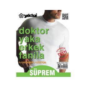 Yıldız 50 3'lü Doktor Yaka Erkek Fanila