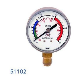 Yıldız 51102 Asetilen Çıkış Basınç Göstergesi
