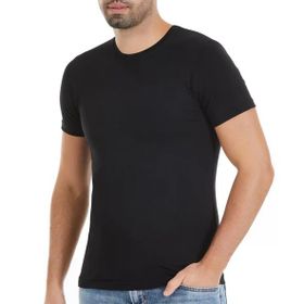 Yıldız 91 Siyah 3 Adet Likralı Kısa Kollu Erkek T-Shirt Fanila