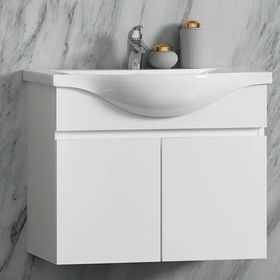 Yıldız Beyaz 65 cm Banyo Dolabı