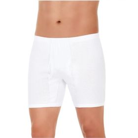Yıldız Çamaşır 02 Beyaz Ribana Arjantin Paçalı Erkek Boxer
