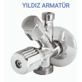 Yıldız Çamaşır-Bulaşık Musluğu ve Taharet Musluğu Çıkışlı Tek Muslukta Çift Fonksiyon Birleştirici