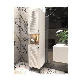 Yıldız Elegance Luxe Beyaz Banyo Boy Dolabı