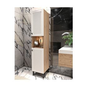 Yıldız Elegance Luxe Beyaz Banyo Boy Dolabı