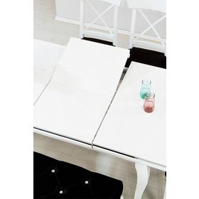 Yıldız Mobilya Lükens Beyaz Yemek Masası Takımı