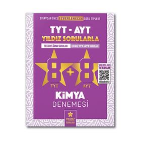 Yıldız Sorular YKS TYT AYT Kimya 8+8 Deneme Video Çözümlü