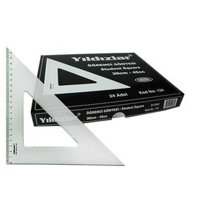 Yıldızlar 30 cm 45 cc Öğrenci Gönyesi