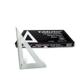 Yıldızlar 30 cm 60 cc No:135 Öğrenci Gönyesi