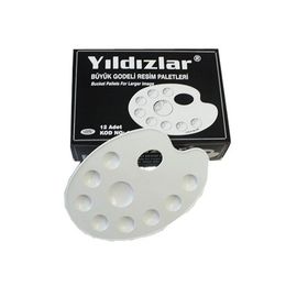 Yıldızlar NO:138 Büyük Godeli Oval Resim Paleti