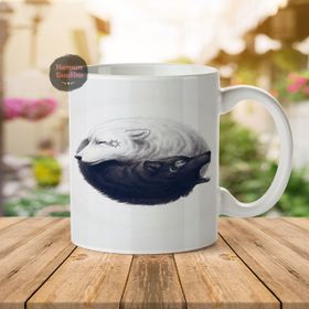Ying Yang Porselen Kupa Bardak