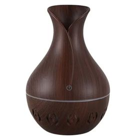 YK Design Ultrasonic Humidifier Led Işıklı Kahverengi 150 ml Hava Nemlendirici