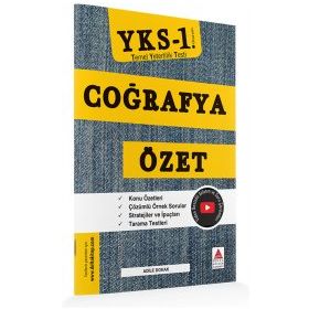YKS 1. Oturum TYT Coğrafya Özet Delta Kültür Basım Yayın
