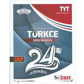 YKS 1. Oturum TYT Türkçe 24 Adımda Özel Konu Anlatımlı Soru Bankası - kollektif
