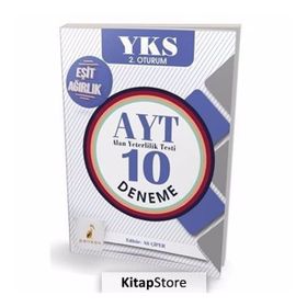 YKS 2. Oturum AYT 10 Deneme Eşit Ağırlık Öğrencileri İçin Ali Çiper Pelikan Tıp Teknik Yayınları