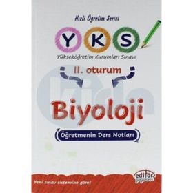 YKS 2. Oturum Biyoloji Öğretmenin Ders Notları - Editör Yayınları Komisyon