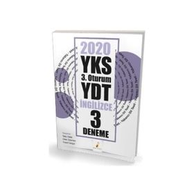 YKS 3. Oturum YDT İngilizce 3 Deneme Sınavı Dilek Gökmen Pelikan Tıp Teknik Yayınları