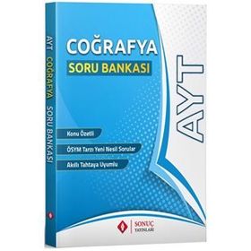 YKS AYT Coğrafya Soru Bankası Sonuç Yayınları