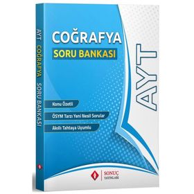 YKS AYT Coğrafya Soru Bankası Sonuç Yayınları