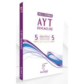 YKS AYT Denemeleri 5'li Set Karekök Yayınları