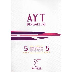 YKS AYT Denemeleri 5'li Set Karekök Yayınları