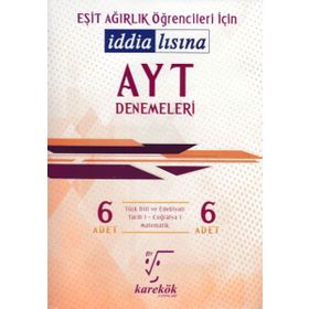YKS AYT Eşit Ağırlık 6'lı Denemeleri Karekök Yayınları