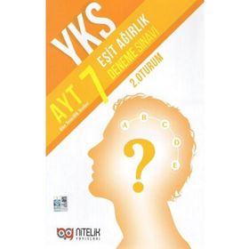YKS AYT Eşit Ağırlık 7 Deneme Sınavı 2. Oturum Nitelik Yayınları
