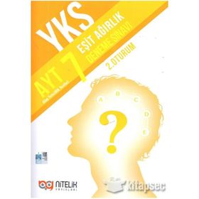 YKS AYT Eşit Ağırlık 7 Deneme Sınavı 2. Oturum Nitelik Yayınları