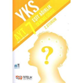 YKS AYT Eşit Ağırlık 7 Deneme Sınavı 2. Oturum Nitelik Yayınları