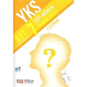 YKS AYT Eşit Ağırlık 7 Deneme Sınavı 2. Oturum Nitelik Yayınları