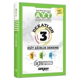 Yks Ayt Eşit Ağırlık Dekatlon 3 Deneme - Ankara Yayıncılık