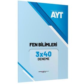 YKS AYT Fen Bilimleri 3x40 Deneme-Marka Yayınları