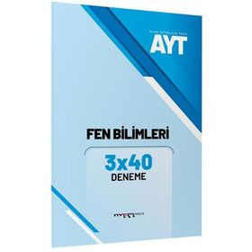 YKS AYT Fen Bilimleri 3x40 Deneme-Marka Yayınları