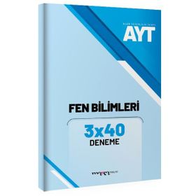 YKS AYT Fen Bilimleri 3x40 Deneme-Marka Yayınları