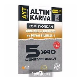 Yks Ayt Komisyondan Türk Dili Ve Edebiyatı Sosyal Bilimler 1 5x40 Deneme Video Çözümlü-Altın Karma Yayınları