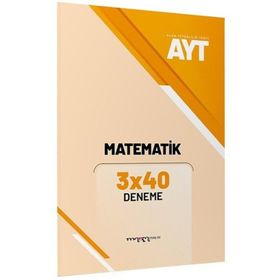 YKS AYT Matematik 3x40 Deneme-Marka Yayınları