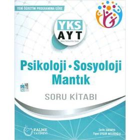 Yks Ayt Psikoloji Sosyoloji Mantık Soru Kitabı Palme Yayınları