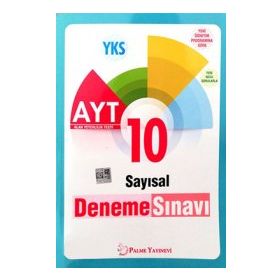 YKS AYT Sayısal 10 Deneme Sınavı Palme Kitabevi
