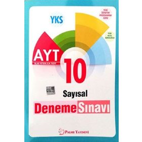 YKS AYT Sayısal 10 Deneme Sınavı Palme Kitabevi