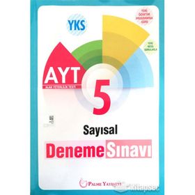 Yks Ayt Sayısal 5 Deneme Sınavı Palme Yayınları