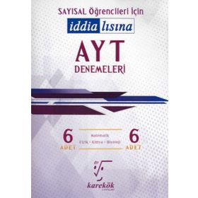 YKS AYT Sayısal 6'lı Denemeleri Karekök Yayınları