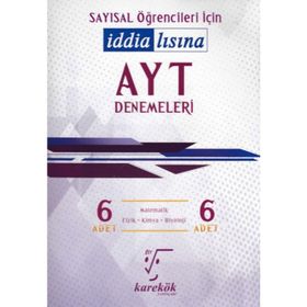 YKS AYT Sayısal 6'lı Denemeleri Karekök Yayınları